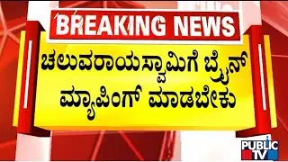 Ex-MLA Suresh Gowda Says Brain Mapping Of Cheluvarayaswamy Should Be Done | Public TV