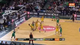 Lukas Lekavicius: 16 pts 6 Ast vs Maccabi Tel Aviv, 28.10.2016