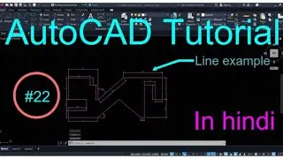 #22 Line example  03 in autocad,autocad tutorial in Hindi, #autocadinhindi #autocadtutorial