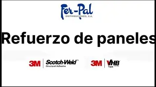 Pegado de rigidizadores a panel con  cintas VHB y adhesivos Scoth Weld