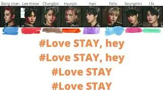 Stray Kids  '#LoveSTAY' Lyrics Color Coded English translation