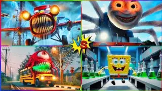 Epic Tiles Hop Batlle School Bus🆚 McQueen eater coffin dancce song #coffindance