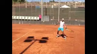Powerful forehand practice by Rafael Nadal in Clay court 2021 #RafaelNadal