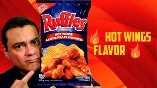 NEW.!! RUFFLES HOT WINGS FLAVORED CHIPS_Review,!!