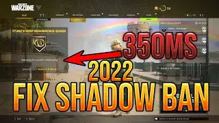How To Stop Getting INSTANTLY SHADOW BANNED in Warzone | 350ms FIX