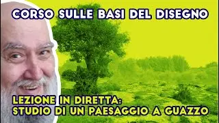 Lezione in diretta: Studio di un paesaggio a guazzo
