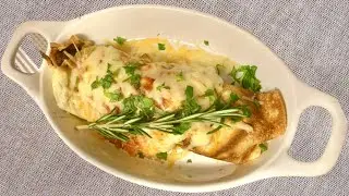 Chicken and Mushroom Crepes Recipe | French Dish | Cooking With Liz