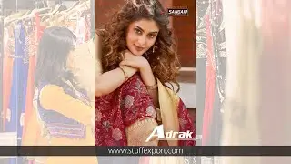 Stuff Export Presents Sangam Prints Adrak Digital Printed Silk Saree Catalog