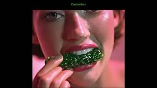 Glass🥒 Cucumber Crunch ASMR 🥒😳 | Hypnotic & Mesmerizing Sensory Experience