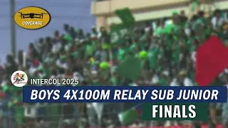 Intercol 2025 Boys 4x100M Relay Sub Junior Finals (Drone Coverage)