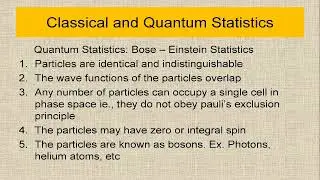 Classical and Quantum Statistics