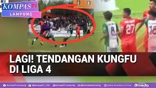 Detik-Detik Kiper PSIR Rembang Tendangan kungfu ke Pemain Persikaba Blora