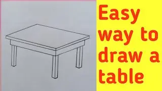#Shorts How To Draw a table easy | table drawing step by step | drawing tutorial | Tasmia Arts