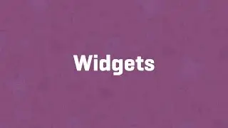 Widgets - WooCommerce Guided Tour