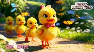 Quack Quack Parade | Fun Animal Song for Kids | Nursery Rhyme with Ducks, Bunny, Bee & Lion