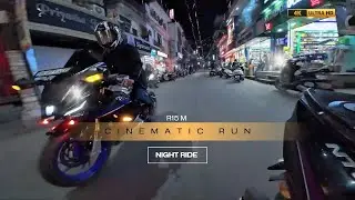R15 M CINEMATIC RUN : NIGHT RIDE 🔥 | MY HOME TOWN SRINAGAR GARHWAL #cinematic #r15 #riding #night 