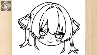 How To Draw a Cute Anime Girl Step By Step || Easy Anime girl Drawing || Easy to Draw