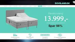 Seng med elevation - soveland.dk