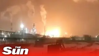 Russian oil refinery hit by huge 'explosion' amid suspected sabotage blasts