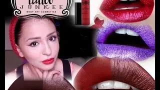 Tattoo Junkee lip Paint review/swatches