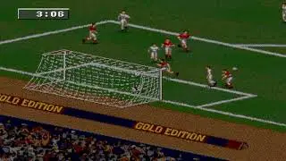 FIFA 97 Gold Edition (Genesis):  Manchester United F.C. vs Celtic F.C.
