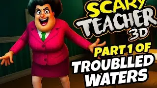 Part 1 of trouble waters |rat trap prank 1 |scary teacher |HFgameplay