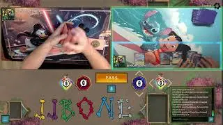 Gameplay for Disney Lorcana Fabled Set 9 - Deck: Amethyst Steel Midrange&ndash;Botsu and Tinc&rsquo;s Help-Day 4