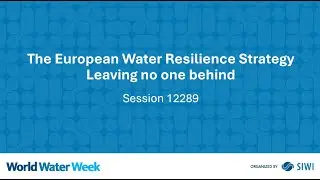 12289 The European Water Resilience Strategy Leaving no one behind