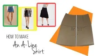 How To Make An A-Line Skirt Pattern | Pattern Cutting | Fashion Design