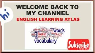 Learn words in Minutes|Daily word booster|#English learning atlas|Vocabulary for SSC CGL chsl ibps
