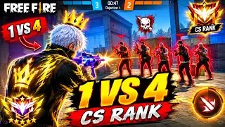 1 VS 4 IMPOSSIBLE CLUTCH 😱 | CS RANK