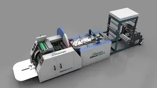 V Bottom Paper Bag Making Machine. High Production & Latest Features. (Egypt) (Saudi Arabia)