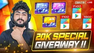 🎉 Free Fire Redeem Codes & Memberships Giveaway Live | 20K Special 🎁🔥