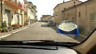 Cairano, Italy - driving out of town