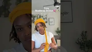 Quick & Easy headwrap style for short locs 💗✨ #locs #locsstyles