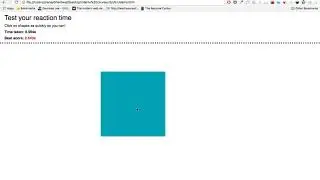 Reaction timer game - First JS project
