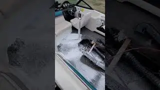 Boat Carpet Cleaning! #fyp #boat