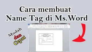 How to create a name tag in Microsoft Word