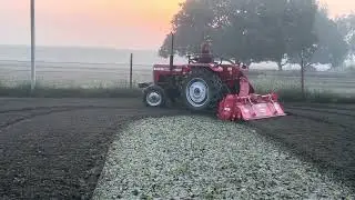 7 feet Rotavator Maschio with Massey Ferguson 241