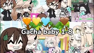 🛍️The //💛🧡🩵🩶🤎 Gacha baby Part 1-8! Enjoy☺️//🛍️ #gacha #gachalife #눌러주세용 #구독부탁합니다 #알고리즘에떠라 #cute 
