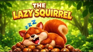 THE LAZY SQUIRREL | Funny Sleeping Squirrel Cartoon for Kids | Tayyar toons