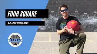 How to Play Four Square - Phys Ed and Recess Game (Striking and Receiving)