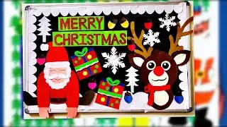 Christmas bulletin board ideas | Christmas Display Board | Christmas Board | Christmas decorations