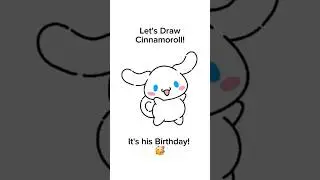 Let's Draw Cinnamoroll! It's his Birthday! 🥳