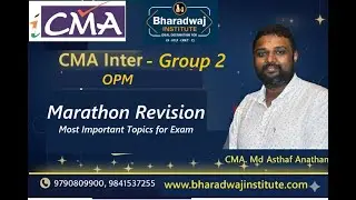 CMA Inter Gr2 OPM Marathon #opm #cmainter #cma #icmai #omsm #cmainterclasses #cmaupdate #cmaclasses