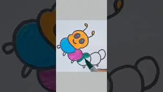 Easy caterpillar drawing | how to draw cute colorful caterpillar #shorts #art #trending