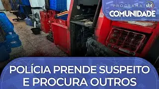 Furto de caixa eletrônico: Polícia prende suspeito e procura outros