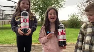 Diet Coke & Mentos challenge!