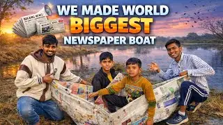 We made world biggest news paper boat 