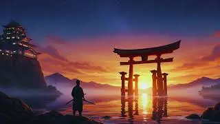 Samurai Sunset &ndash; Japanese Torii Gate 4K Wallpaper | No Sound, Relaxing Ambience